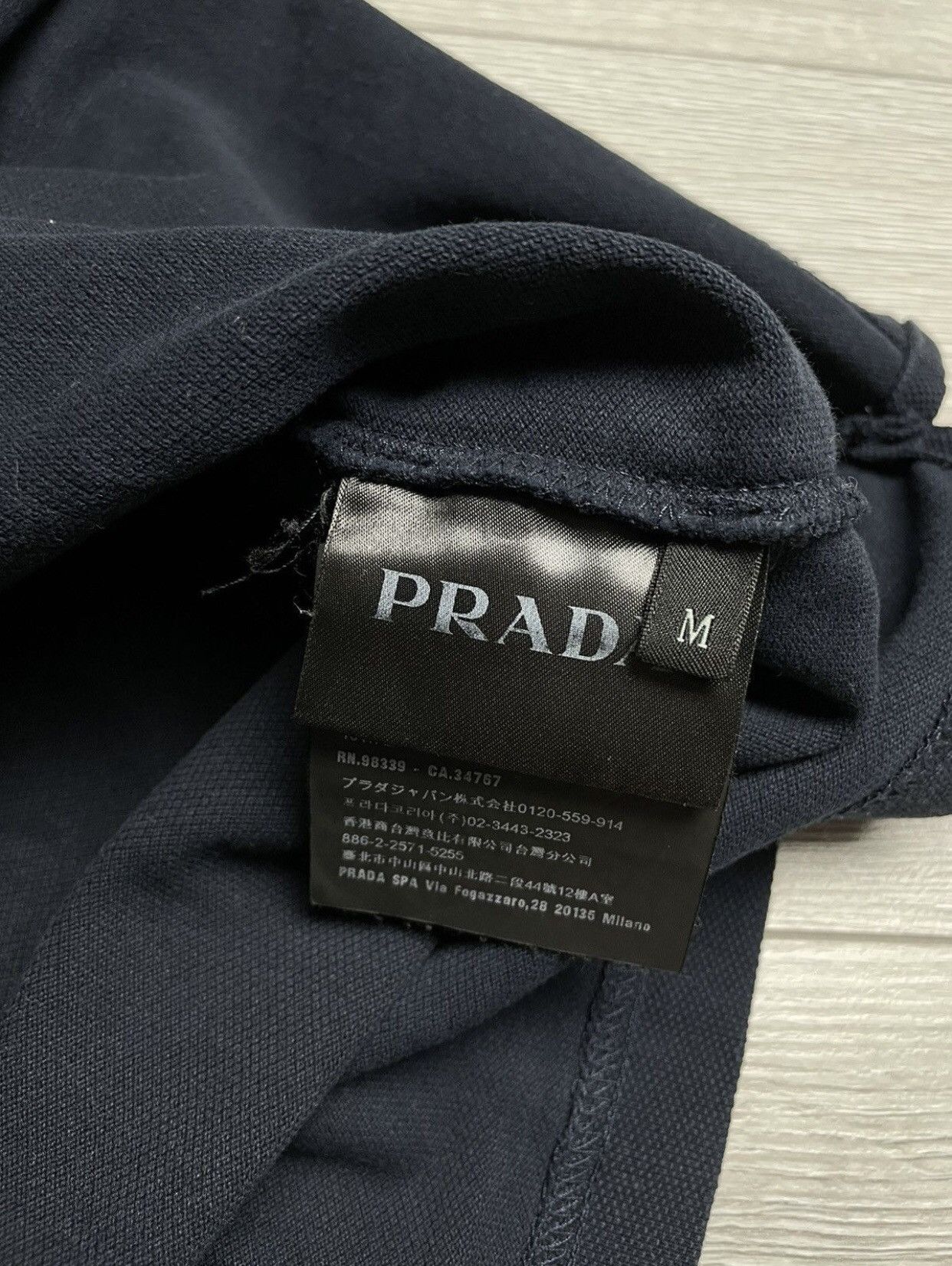 Prada Prada red tab navy polo shirt Size US M / EU 48-50 / 2 - 6 Thumbnail