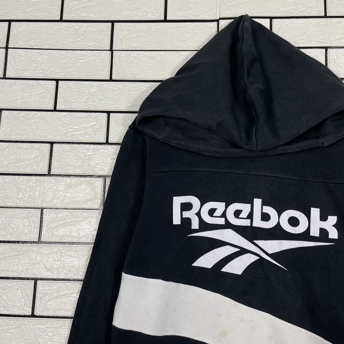 Reebok Reebok Big Logo Pullover Black Hoodie Size US L / EU 52-54 / 3 - 6 Thumbnail