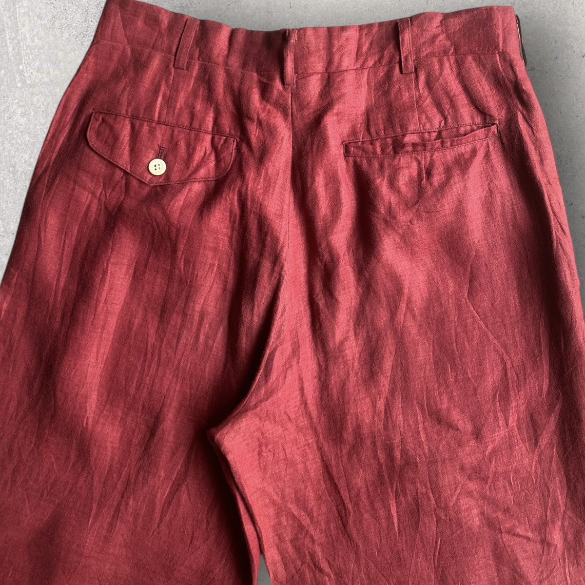 Comme des Garcons Homme Plus Vintage SS89 Linen Cropped Pants Size US 30 / EU 46 - 4 Thumbnail