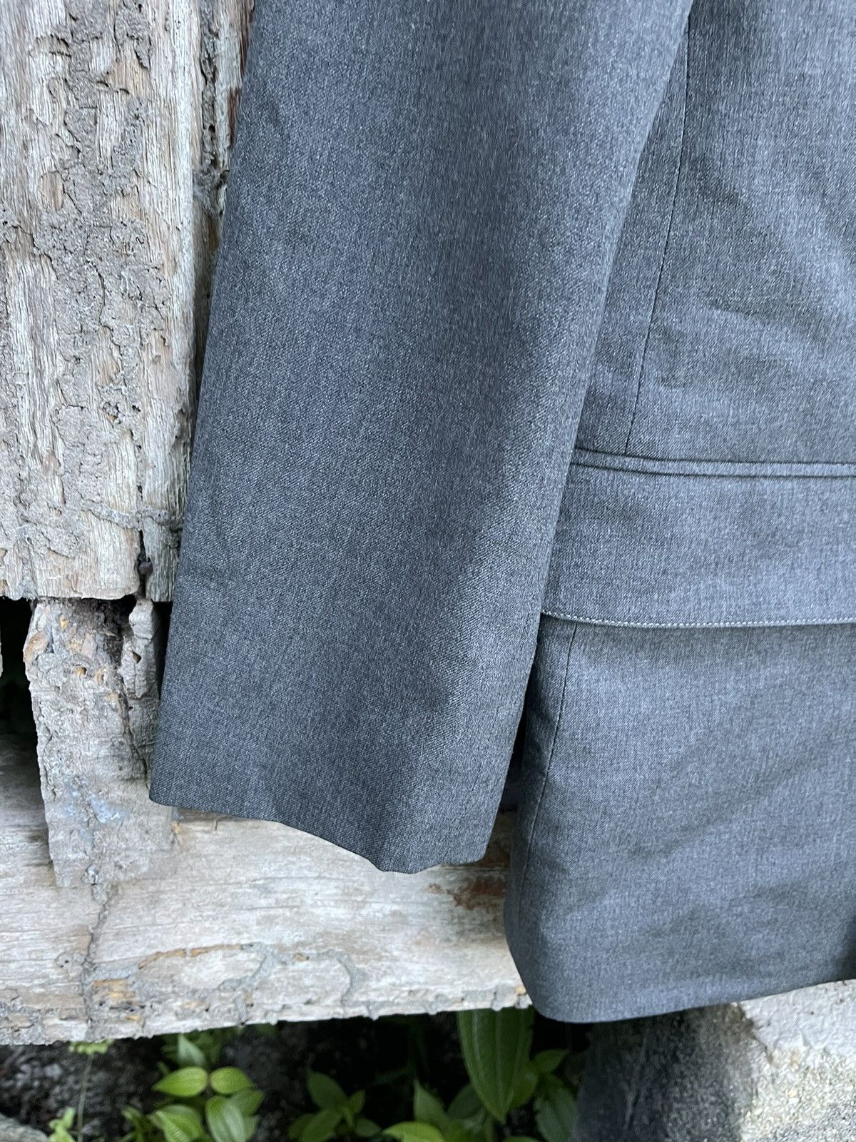 Jean Paul Gaultier Jean Paul Gaultier Homme Charcoal Wool DoubleBreasted Blazer Size 50S - 6 Thumbnail