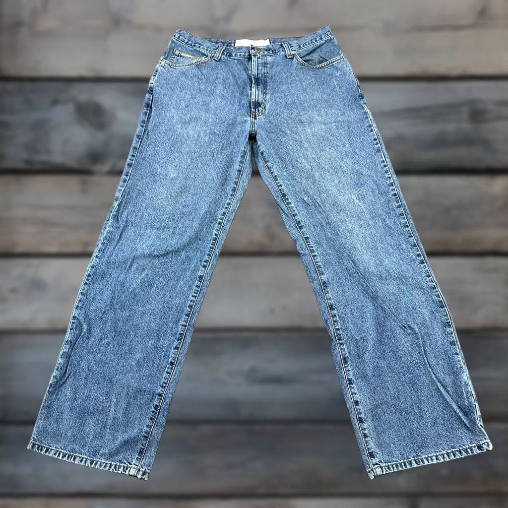 Vintage VINTAGE Natural Issue Jeans Men 36x32 Blue Relaxed Straight Light Wash Baggy Levi's 500 Series 90s Retro Mens Jeans Size US 36 / EU 52 - 1 Thumbnail