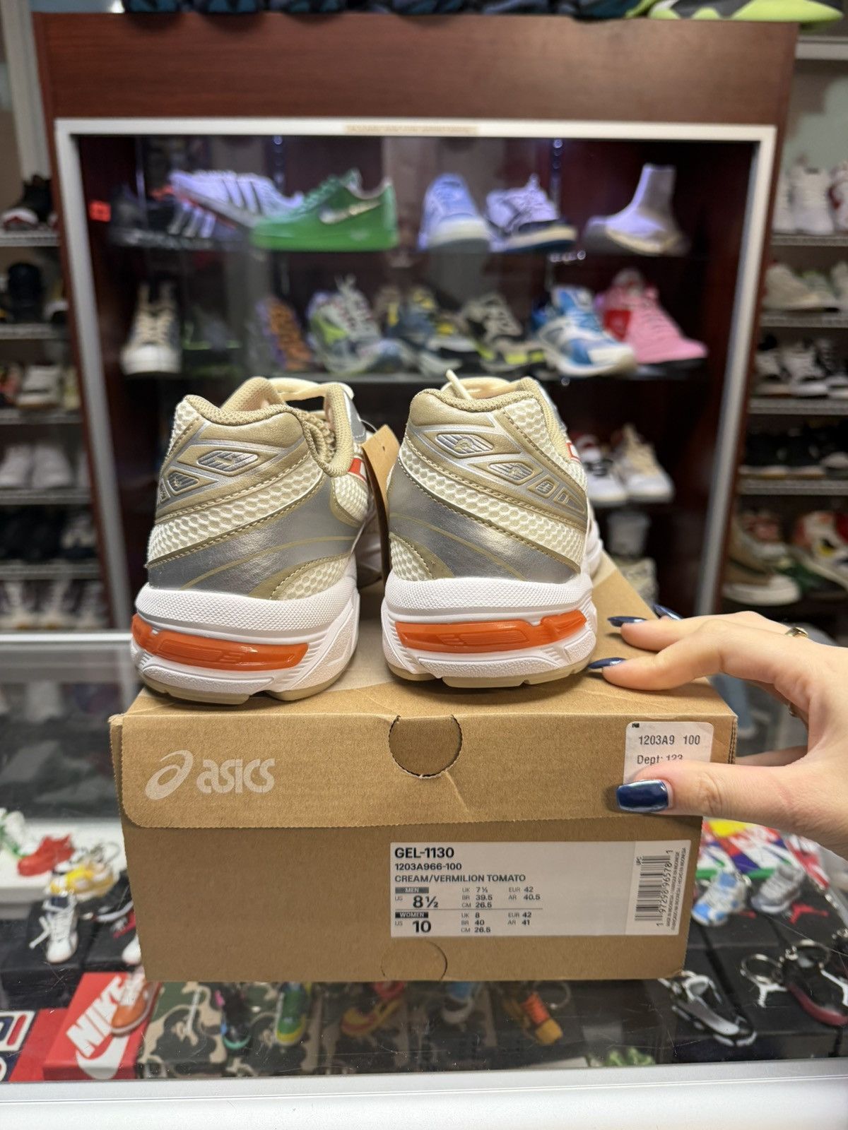 Asics Asics Gel 1130 (white/orange) Size US 8.5 / EU 41-42 - 4 Thumbnail