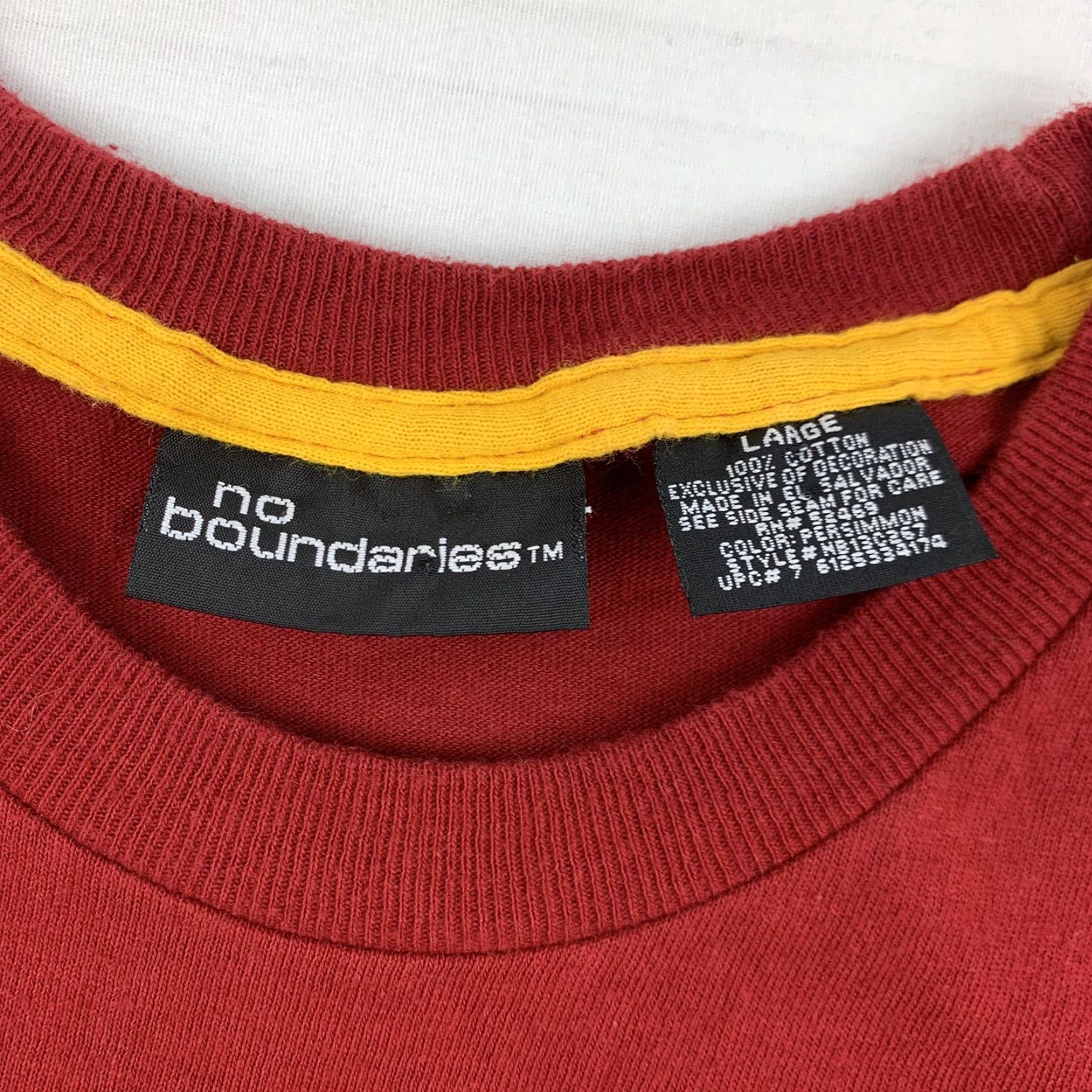 Vintage VINTAGE No Boundaries T-Shirt Adult Large Red Skateboarding Grunge Y2K Mens Size US L / EU 52-54 / 3 - 3 Thumbnail