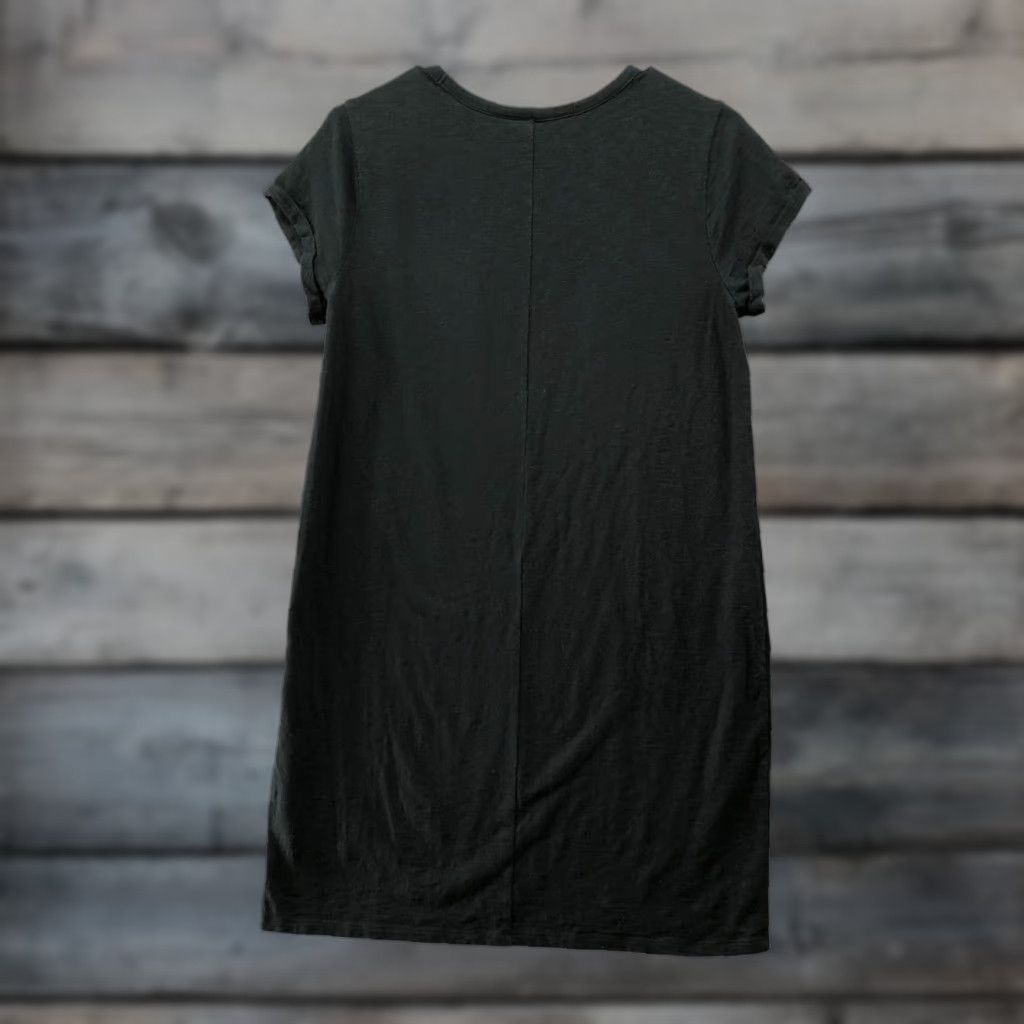 Gap Gap T Shirt Dress Womens M Black Crewneck Pocket Tee Knee Length Short Sleeve Size M / US 6-8 / IT 42-44 - 1 Thumbnail