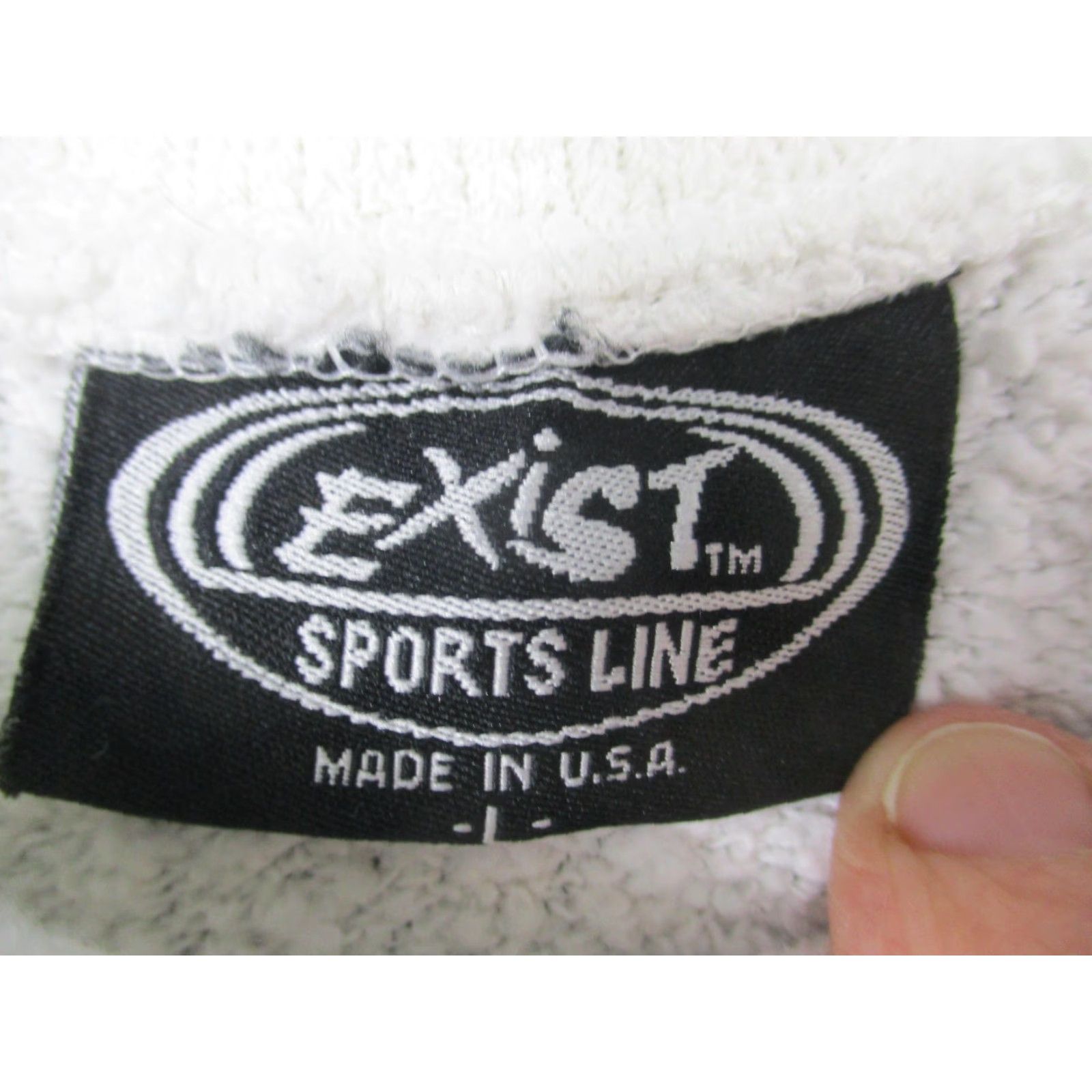 Vintage VINTAGE Exist Sweatshirt Mens XL White Embroidered USA Made Beach Alabama ORANGE CREWNECK USA Embroidered Flag Size US XL / EU 56 / 4 - 3 Thumbnail