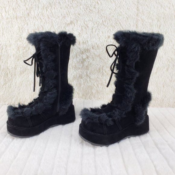 Other DEMONIA Cubby 311 Stomper Black Mammoth Platform Goth Punk K Size US 8 / IT 38 - 2 Thumbnail