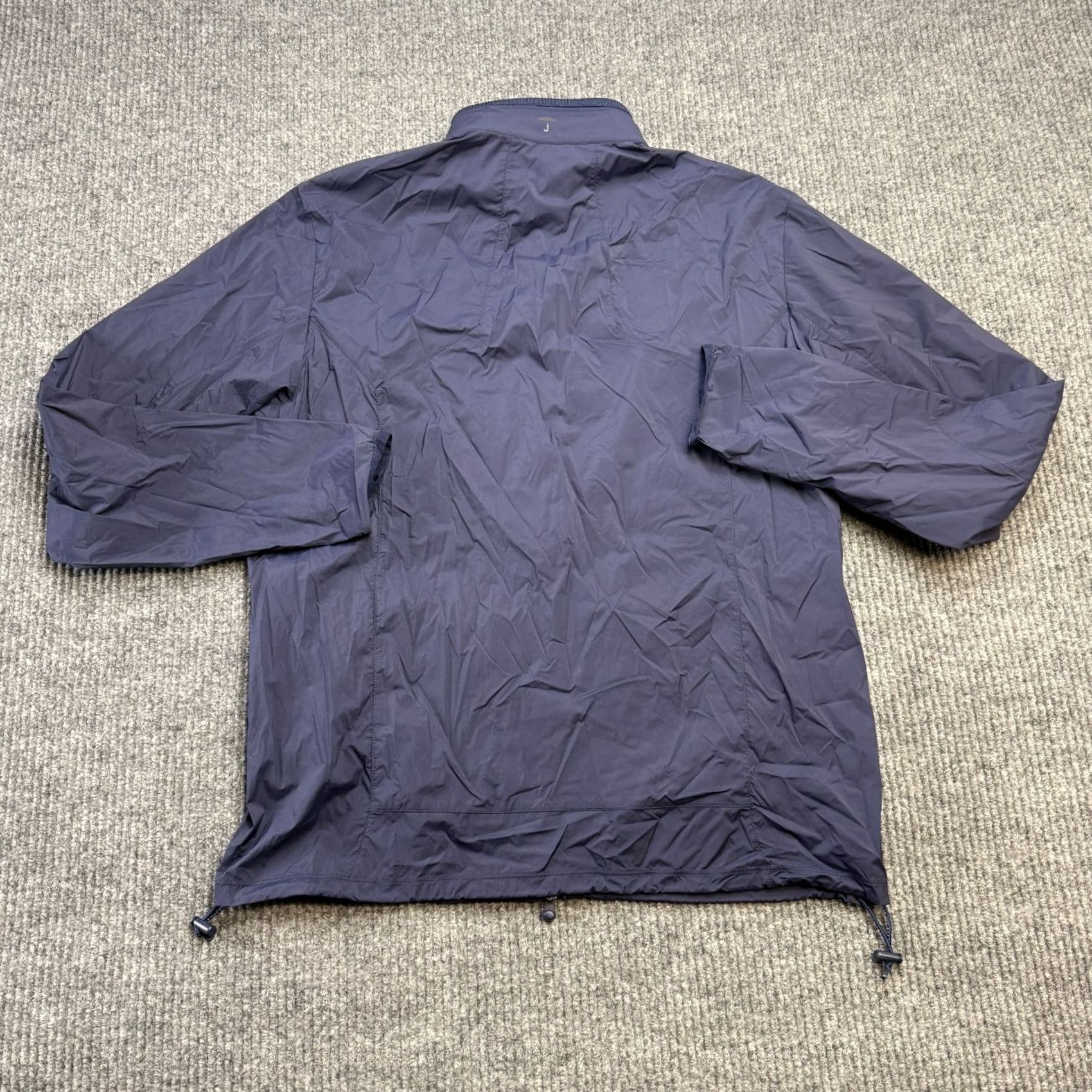 Vintage Greyson Jacket Men L Navy Blue Lightweight Windproof Packable Windbreaker Pockets Zip Regular Short Sleeve Stl N/A Size US L / EU 52-54 / 3 - 7 Thumbnail