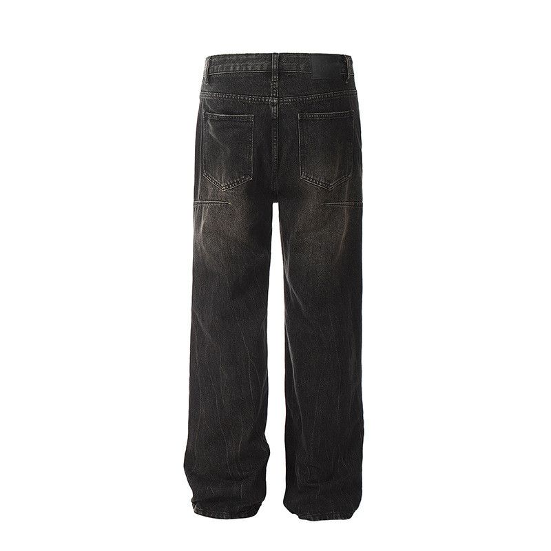 Vintage American street washed distressed retro loose vintage jeans Size US 32 / EU 48 - 2 Thumbnail