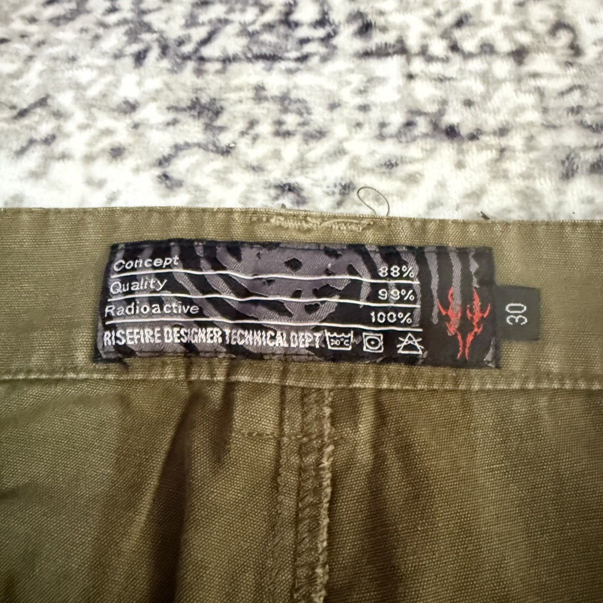 Japanese Brand Risefire Designer Technical Dept Japan Bondage Cargo Pants Size US 30 / EU 46 - 14 Thumbnail