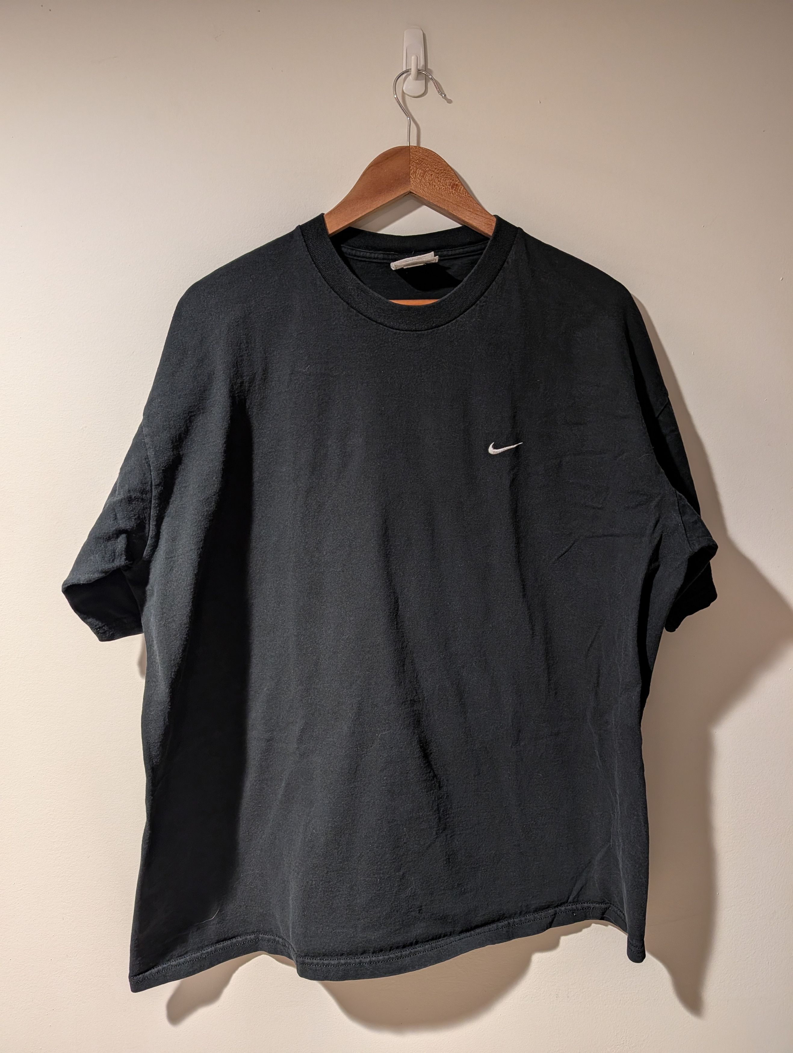 Nike Vintage 90s Nike Mini Swoosh Check Blank Essential T-Shirt Size US XL / EU 56 / 4 - 1 Thumbnail