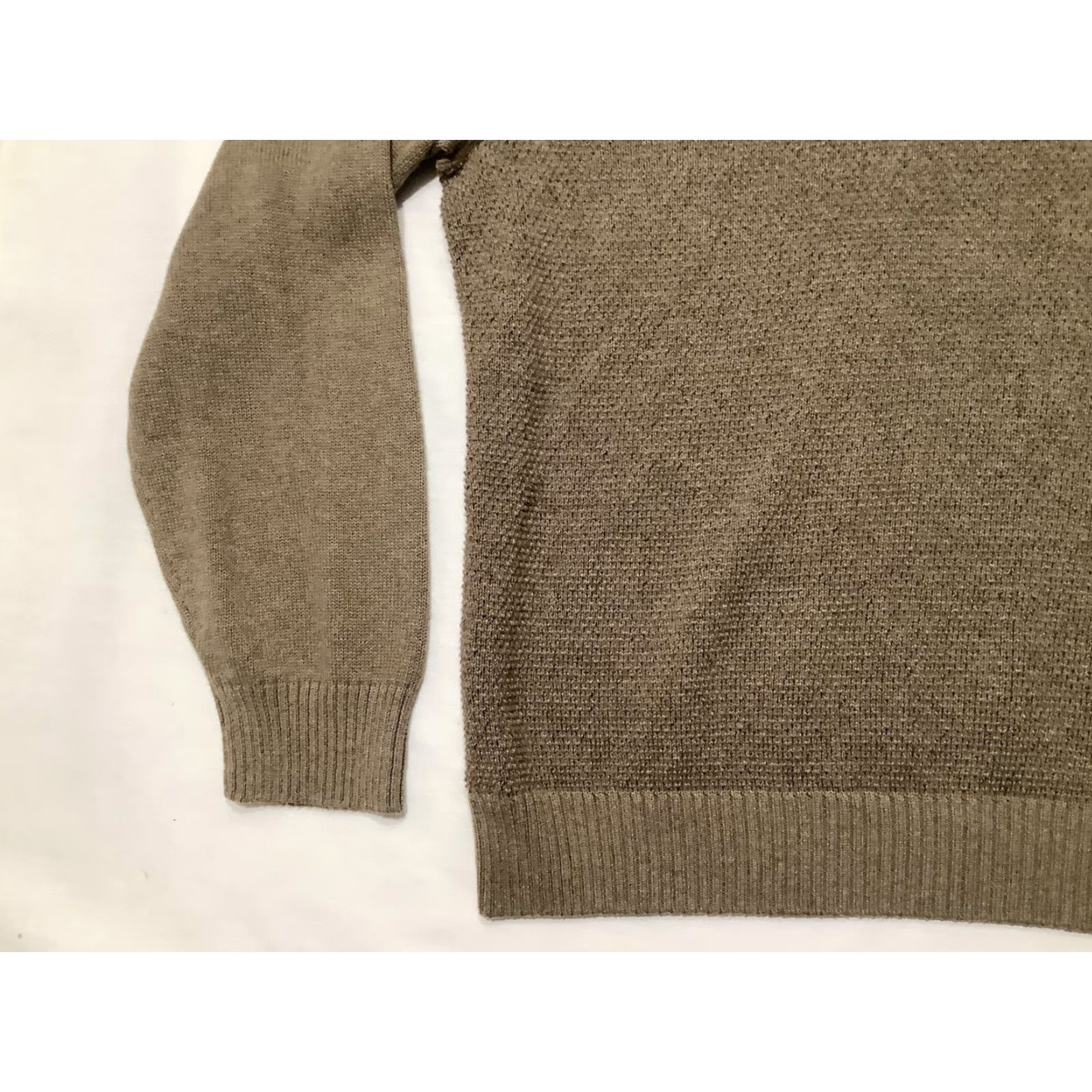 Vintage RedHead Sweater Mens 2XL Beige Waffle Knit Henley Mock Neck Pullover Outdoor Size US XXL / EU 58 / 5 - 3 Thumbnail