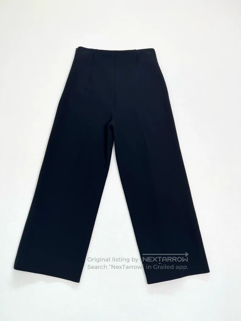 Hermes Hermes Black high-waisted wide-leg pants Size 24" / US 00 / IT 34 - 2 Thumbnail