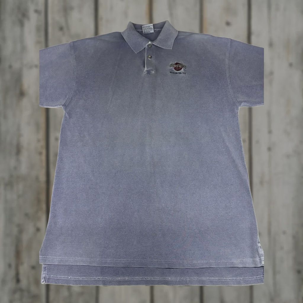Hard Rock Cafe VINTAGE Hard Rock Cafe Polo Shirt Washington DC Mens XL Blue Embroidered Logo Size US XL / EU 56 / 4 - 1 Thumbnail