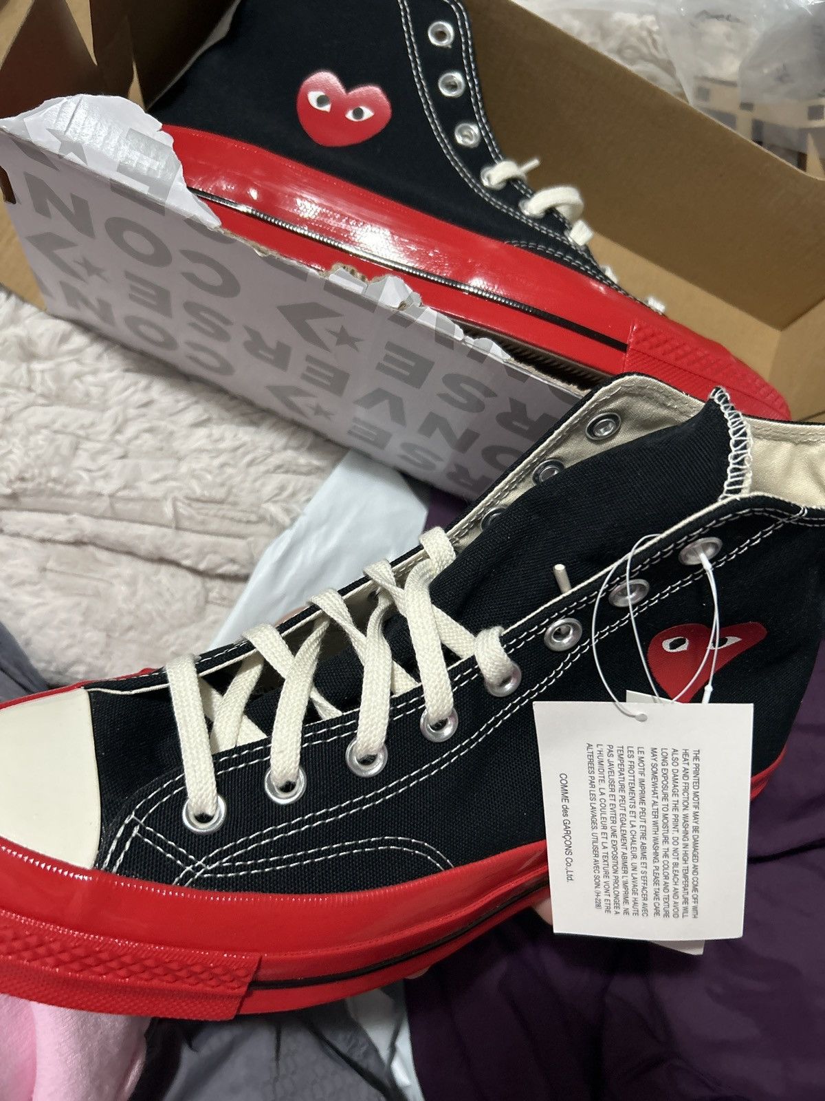 Comme des Garcons × Comme des Garcons PLAY CDG Play Chuck Taylor Size US 9 / EU 42 - 6 Thumbnail