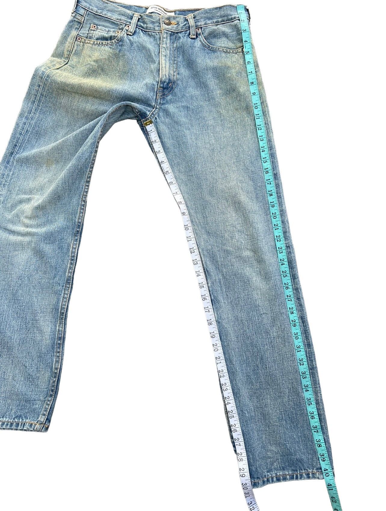 Comme des Garcons Vintage 2004 Junya Watanabe CDG Selvedge Denim Mudded Jeans Size US 31 - 5 Thumbnail