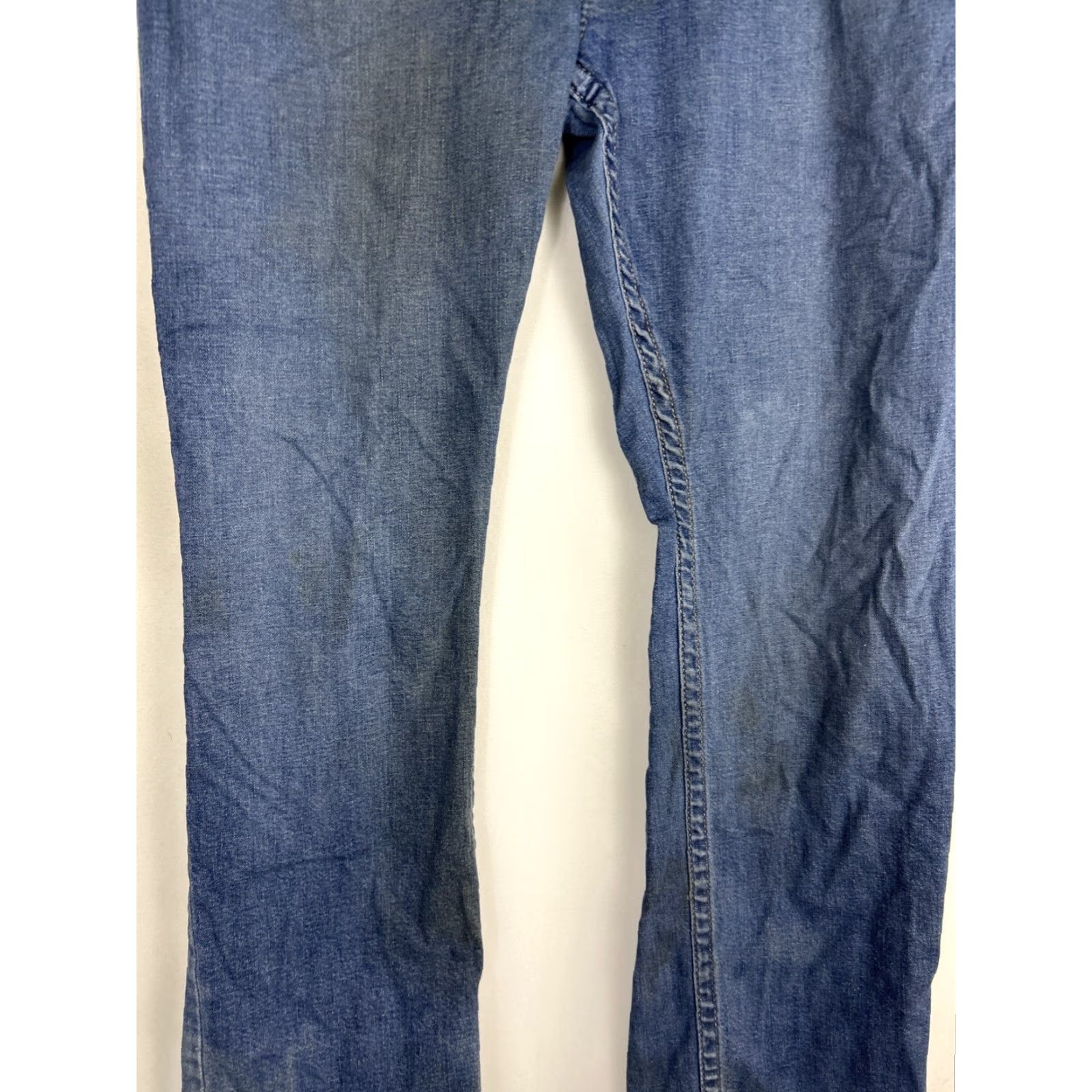True Religion VINTAGE True Religion Ricky Relaxed Mens Jeans 40x32 Medium Wash Stains Straight Leg Size US 40 / EU 56 - 5 Thumbnail
