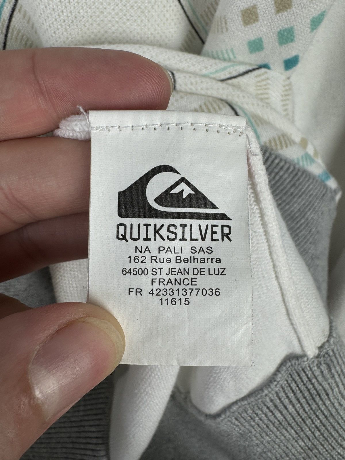 Quiksilver Quiksilver Vintage Argyle Pattern Hoodie Pullover Size Large Size US L / EU 52-54 / 3 - 7 Thumbnail