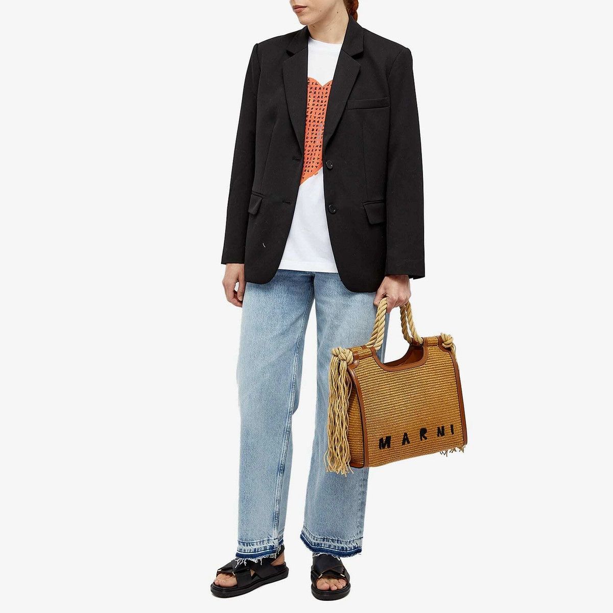 Marni o1f1d3z0525 Size: OS / Marcel Tote Bag in Brown Size ONE SIZE - 4 Thumbnail