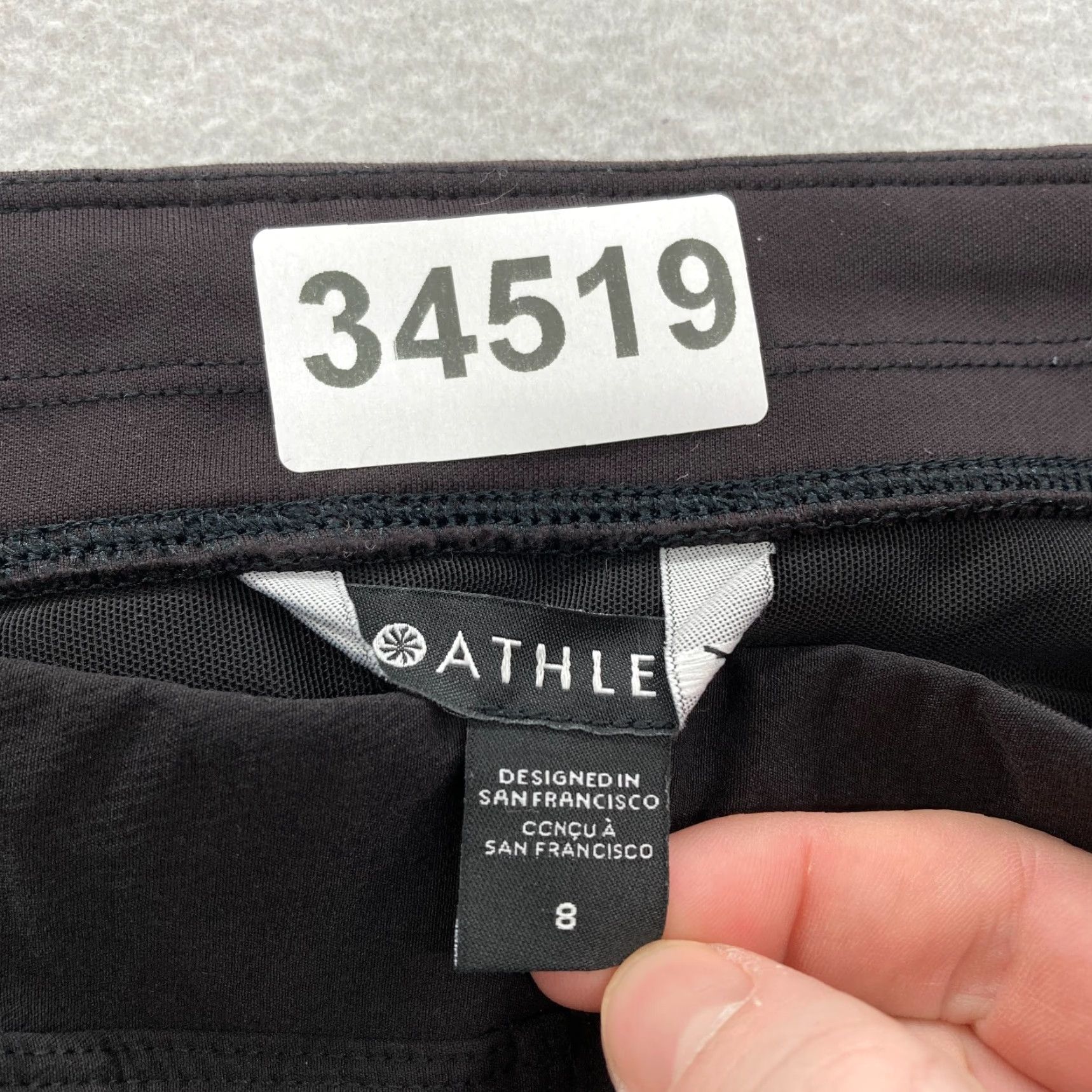 Athleta Athleta Headlands Hybrid Pant Women's 8 Black Nylon Stretch Ankle Cropped Pant Size 30" / US 8 / IT 44 - 4 Thumbnail