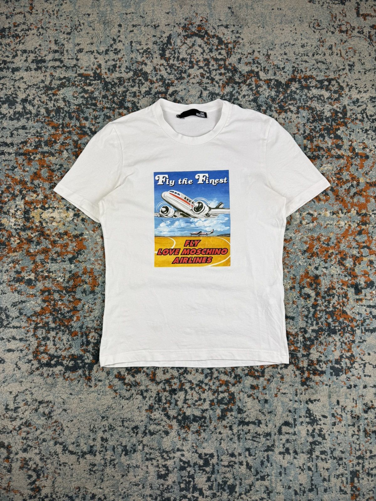 Moschino Love Moschino moschino airlanes airplane graphic tee Size US S / EU 44-46 / 1 - 1 Thumbnail