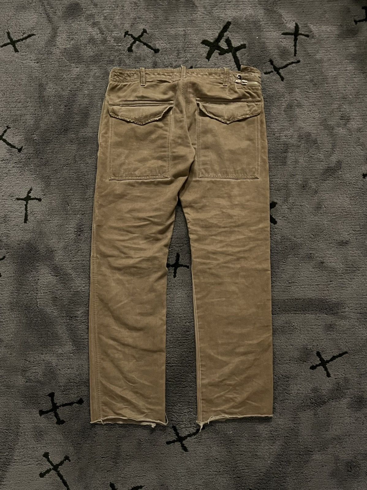 Rick Owens × Rick Owens Drkshdw SS09 Strutter Grosgrain Brown Double Layered Aircut Pants Size US 34 / EU 50 - 7 Thumbnail