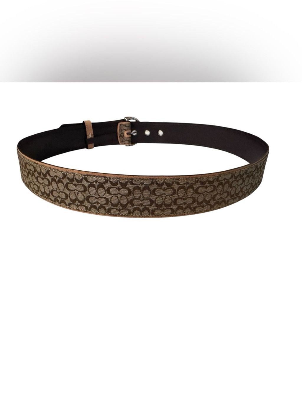 Coach Coach Signature Jacquard Canvas Wide Grommets Belt Size ONE SIZE - 5 Thumbnail