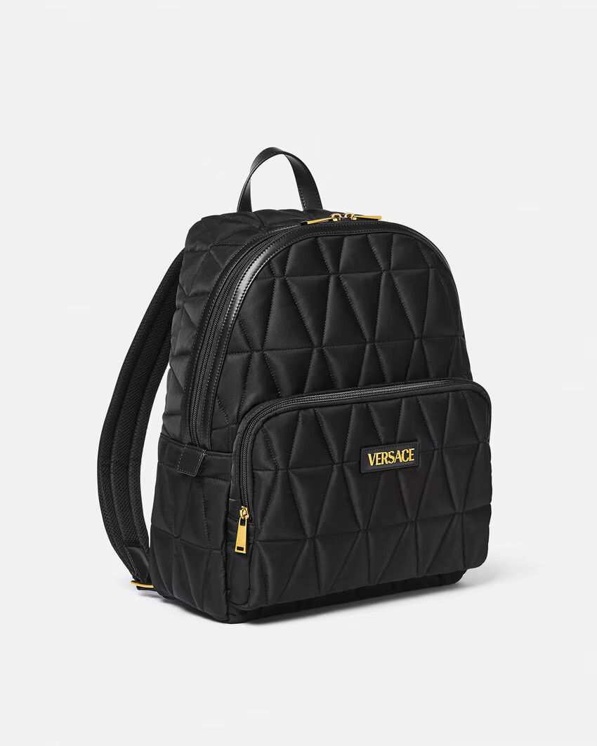 Versace o1s22i1n0125 Size: OS / Quilted Nylon Backpack in Black Size ONE SIZE - 2 Thumbnail