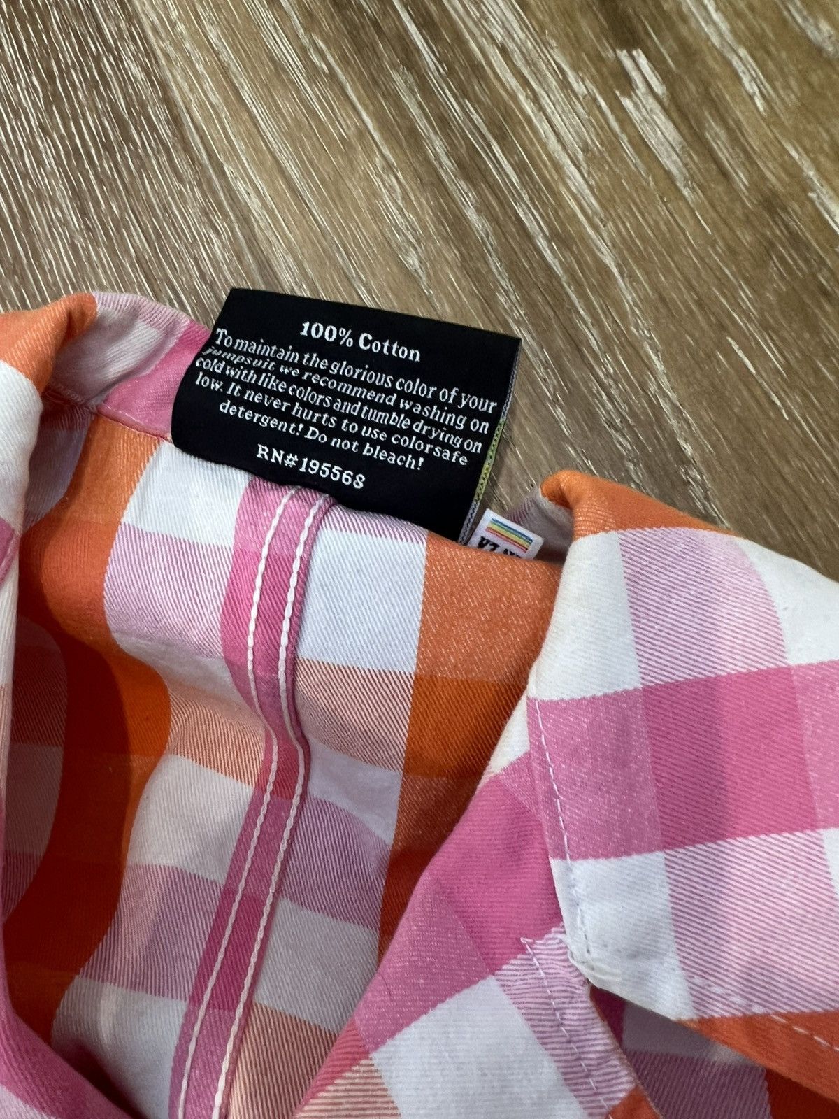 Big Bud Press Big Bud Press Short Sleeve Jump Suit Plaid Pattern Size 25" / US 0 / IT 36 - 4 Thumbnail