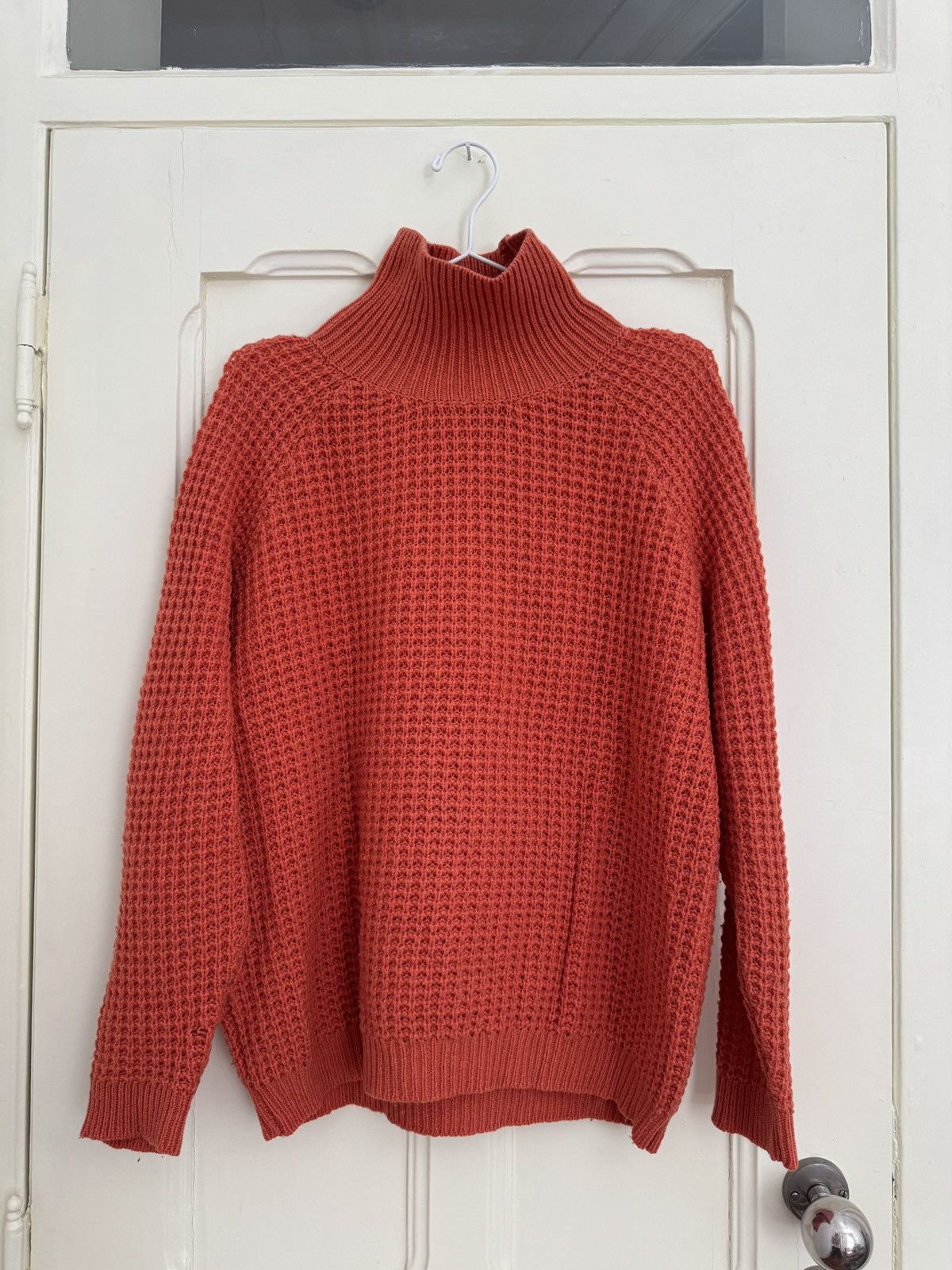 Won Hundred Won Hundred Inguna Chunky Sweater In Roll Neck Flame Orange Size S / US 4 / IT 40 - 1 Thumbnail