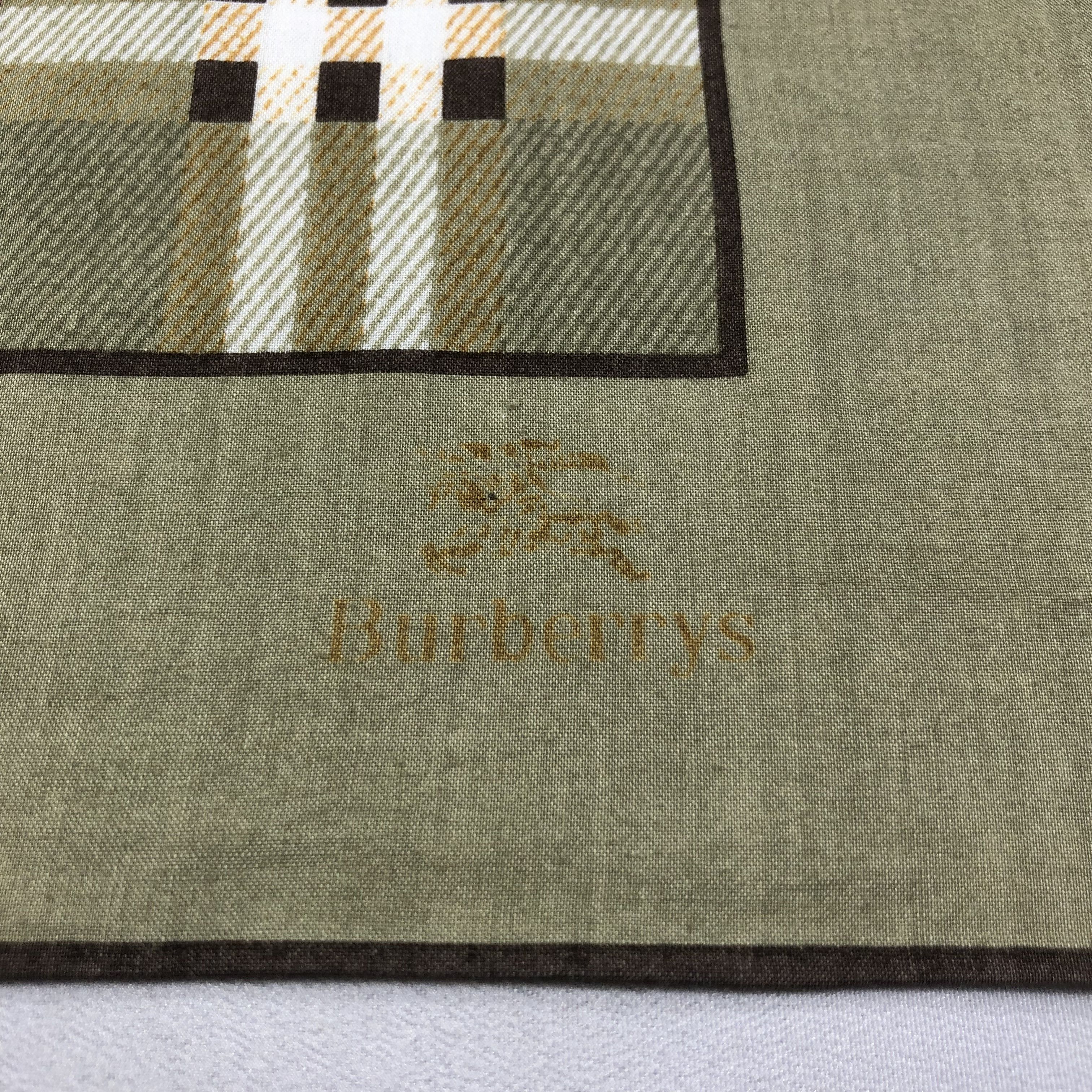 Burberry Burberry Hand Rolled Handkerchief Neckerchief Bandana H1509 Size ONE SIZE - 4 Thumbnail