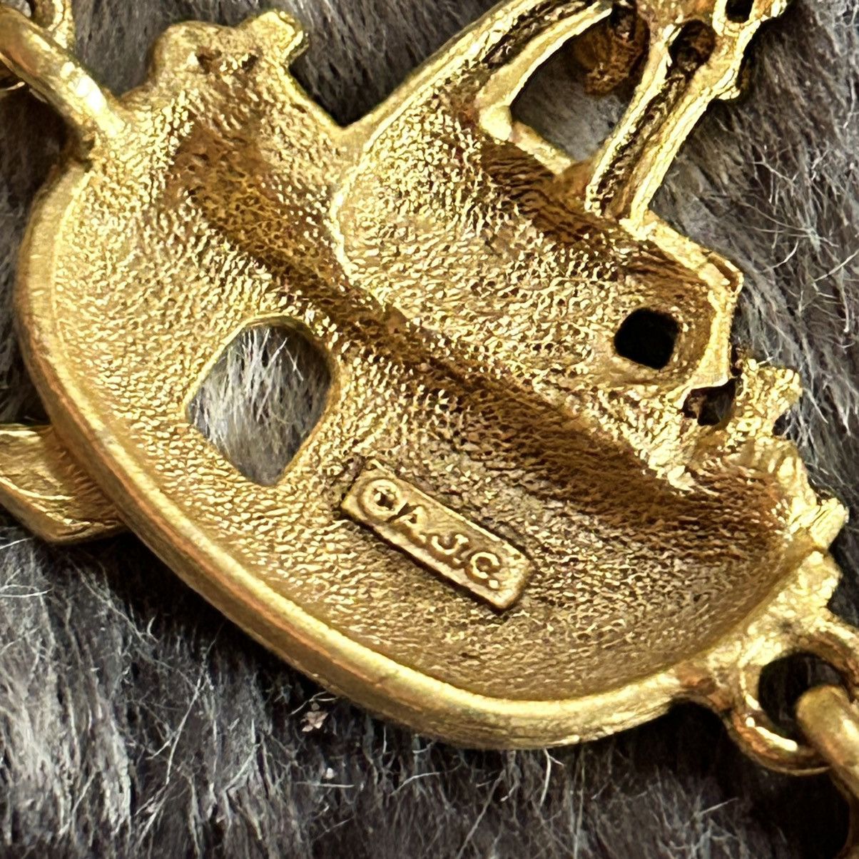 Vintage Vintage AJC American Jewelry Co Noah’s Ark gold bracelet Size ONE SIZE - 8 Thumbnail