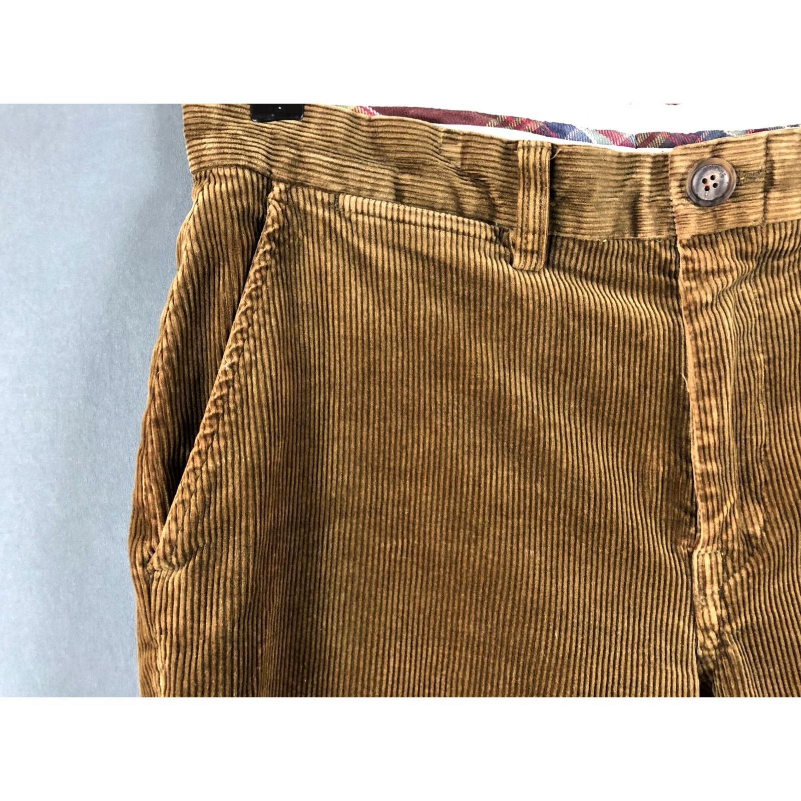 Ralph Lauren Ralph Lauren Pants Cotton Men Size 33/32 Brown Chino Straight Regular Front Flat Front 99% Cotton 1% Elastane Vintage No Casual Everyday Size US 33 - 5 Thumbnail