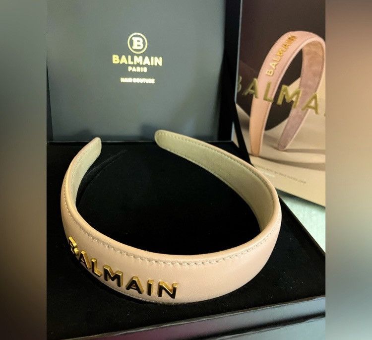 Balmain Balmain Hair Couture Leather Headband Size ONE SIZE - 7 Thumbnail