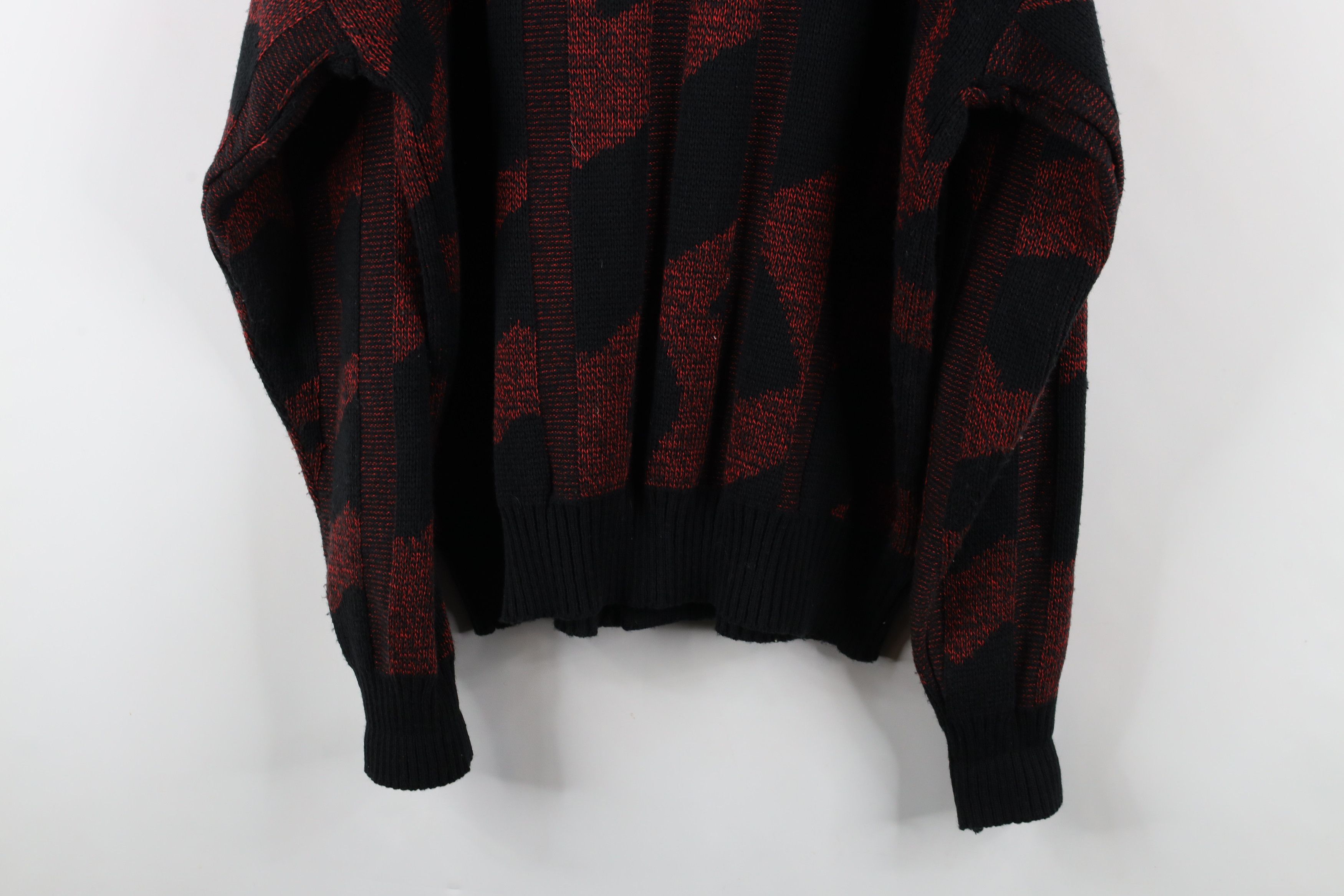 Vintage Vintage 90s Streetwear Striped Ribbed Knit Cardigan Sweater Size US XL / EU 56 / 4 - 9 Thumbnail