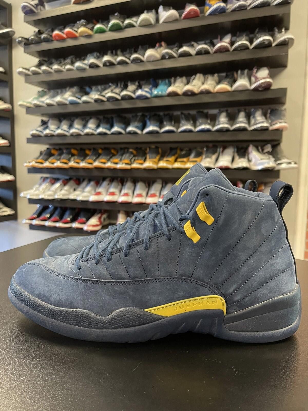 Jordan Brand Size 14 - Air Jordan 12 Retro Michigan NRG 2018 BQ3180- 407 Size US 14 / EU 47 - 1 Thumbnail