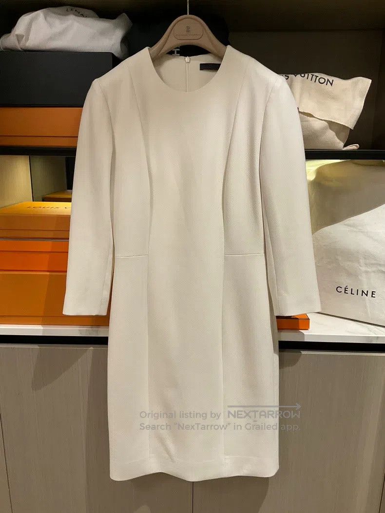 The Row size 2 Light-colored dress with medium sleeves