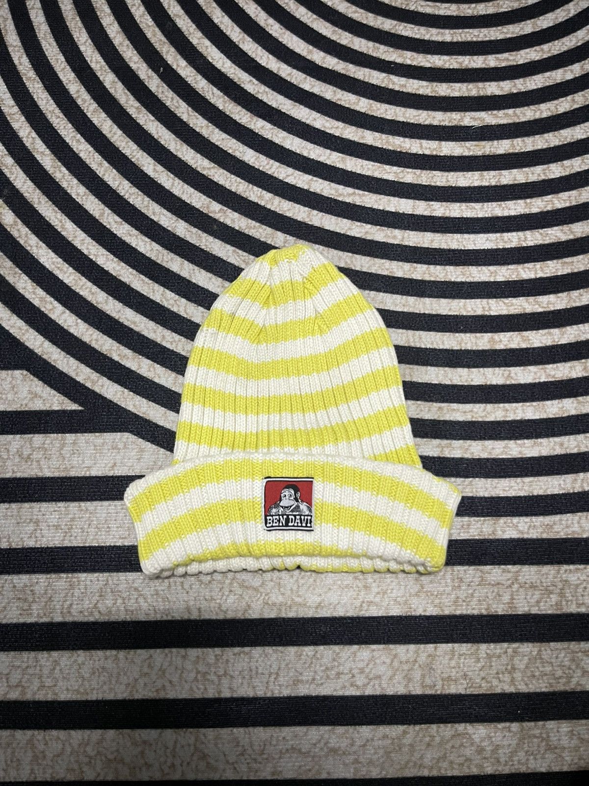 Ben Davis 90s BEN DAVIS STRIPES BEANIE HAT Size ONE SIZE - 1 Thumbnail