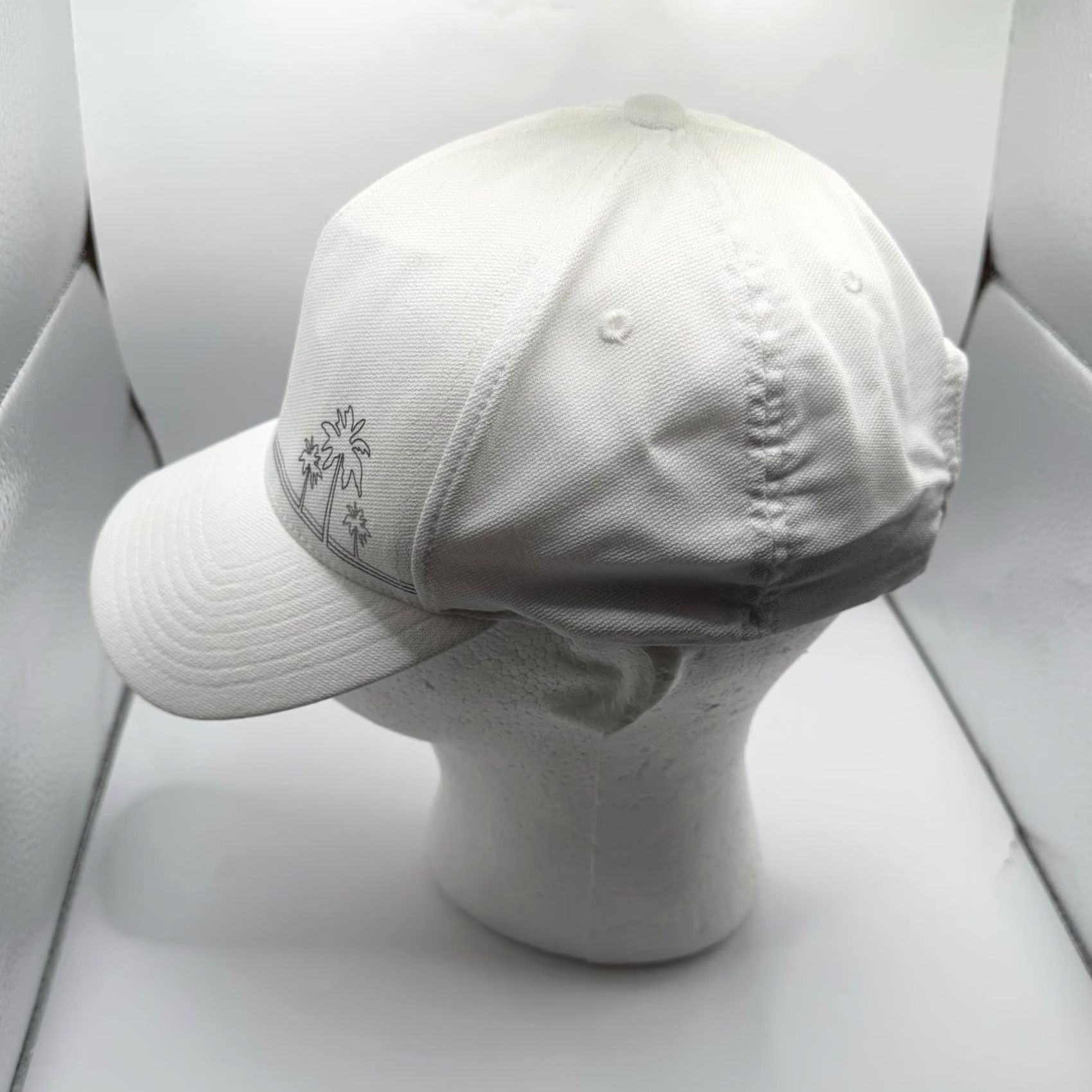 TravisMathew Travis Mathew Hat Cap Palm Tree White One Size Golf Cotton Adjustable Breathable Lightweight Mens Sports Outdoor Casual Travel Cap Size ONE SIZE - 4 Thumbnail