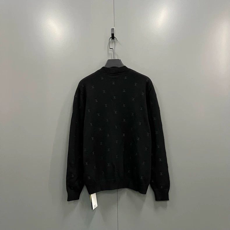 Louis Vuitton Louis Vuitton Black embroidered logo knitwear of Fei-Dong c Size US M / EU 48-50 / 2 - 2 Thumbnail