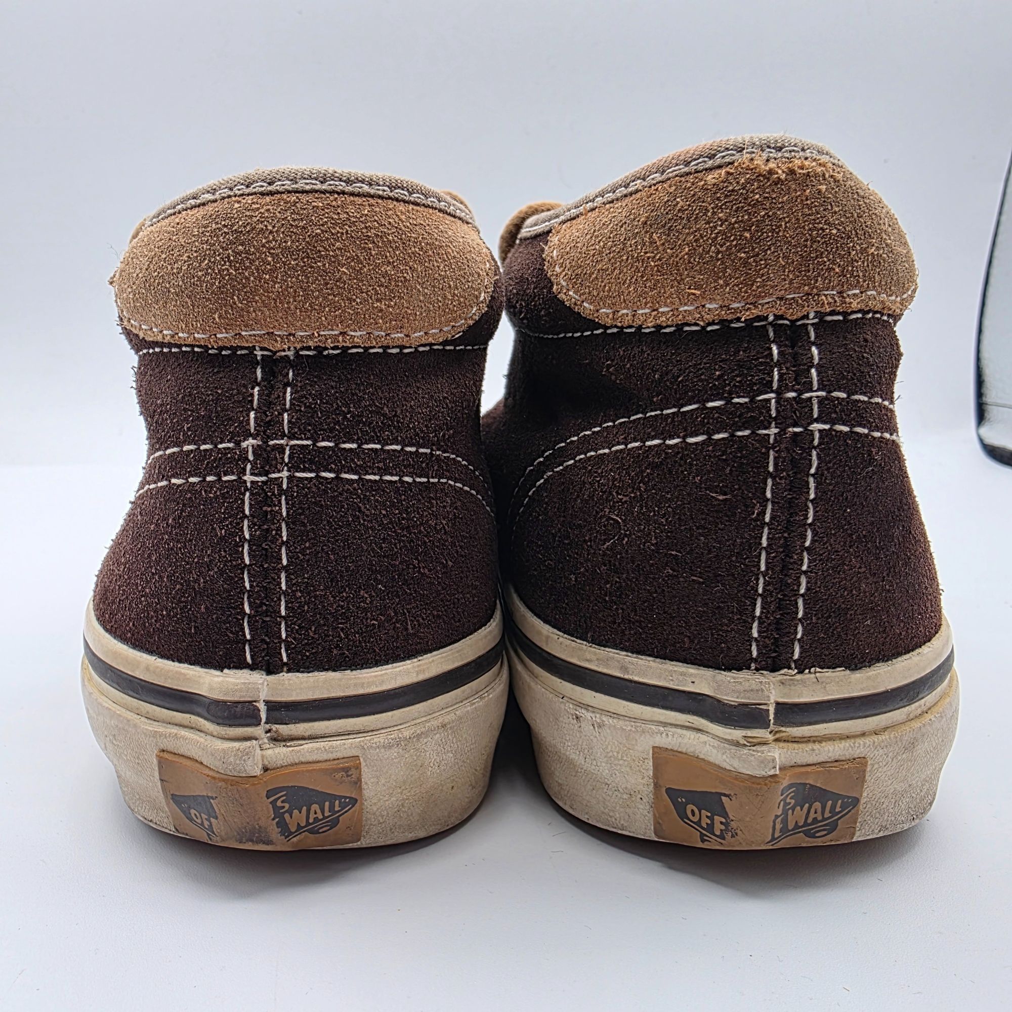 Vans Chukka Boot Womens Size 5.5 Rubber White Brown Sneaker