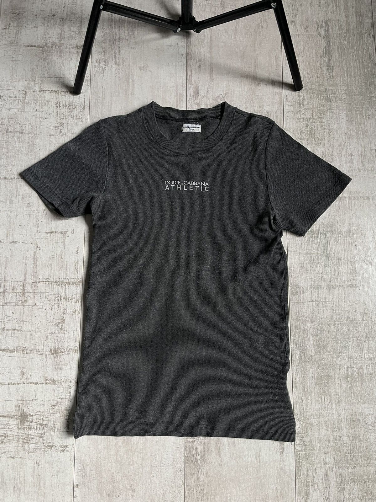 Dolce & Gabbana Dolce & Gabbana Athletic Vintage 00’s T-Shirt Y2K Grey RARE Size M / US 6-8 / IT 42-44 - 1 Thumbnail