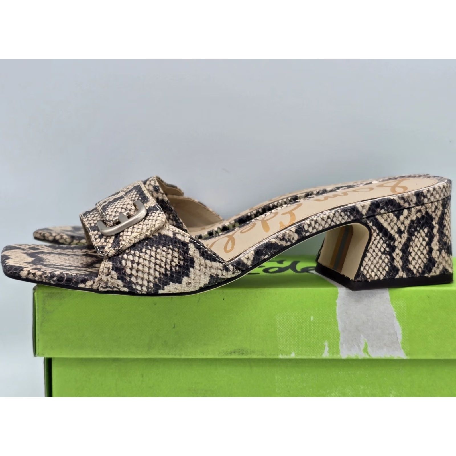 Sam Edelman Sam Edelman Wilma Womens Heels Roccia Sz 9 M Snake Skin Beige Roccia Wilma Womens Heels 9 M Shoes Female Mens? Size US 9 / IT 39 - 5 Thumbnail