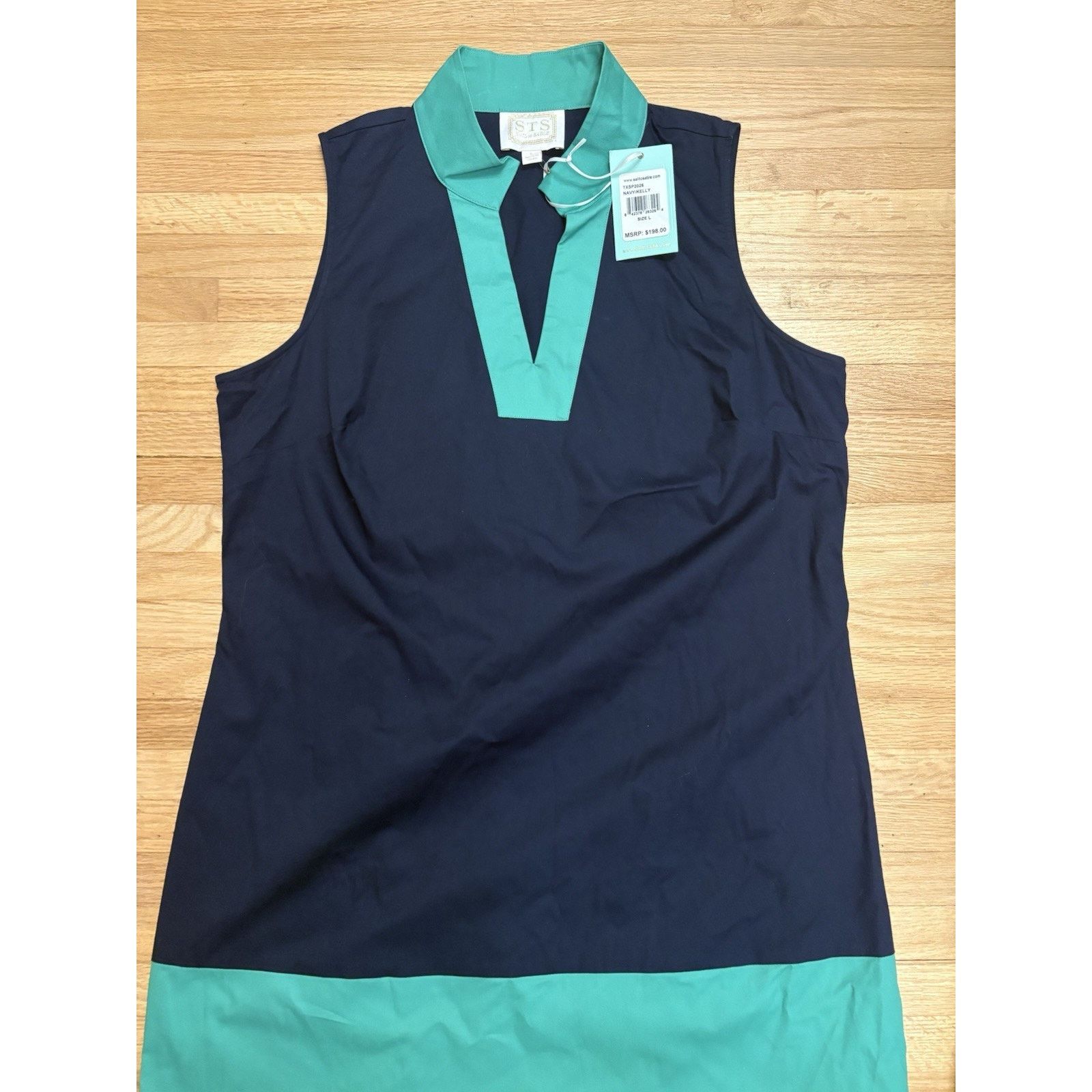 The Unbranded Brand NWT Sail to Sable Womens Navy Blue Color Block Dress Size L Size L / US 10 / IT 46 - 5 Thumbnail