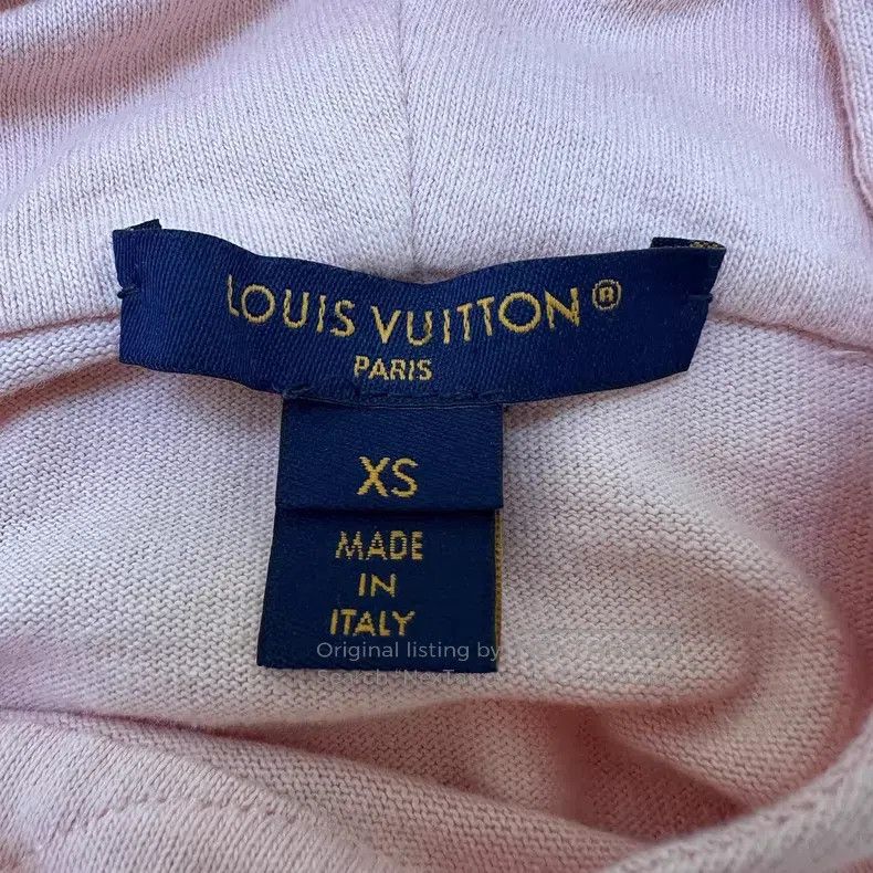 Louis Vuitton Louis Vuitton Pink logo-logo chain-embellished cotton hood Size XS / US 0-2 / IT 36-38 - 7 Thumbnail