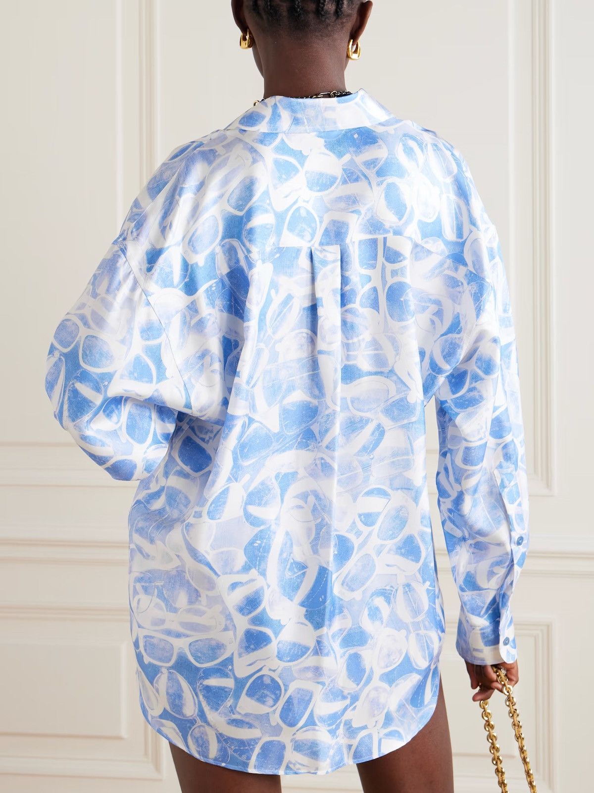Stella McCartney Stella Mccartney printed silk twill shirt Size M / US 6-8 / IT 42-44 - 14 Thumbnail