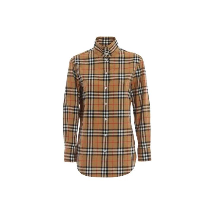 Burberry Burberry SS23 Long Sleeve Check Shirt 0079 Size M / US 6-8 / IT 42-44 - 1 Thumbnail
