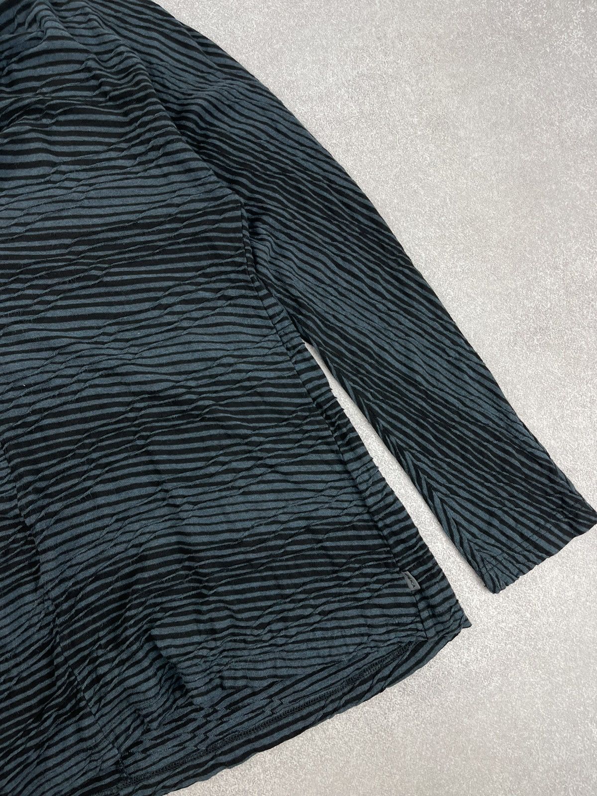 Japanese Brand Oska Striped Tunic Blouse Japan Style Size L / US 10 / IT 46 - 3 Thumbnail
