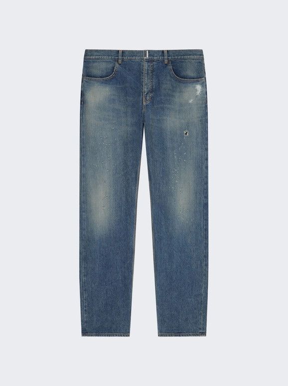 Givenchy o1mle0226 Straight Fit Jeans In Blue Size US 38 / EU 54 - 1 Thumbnail