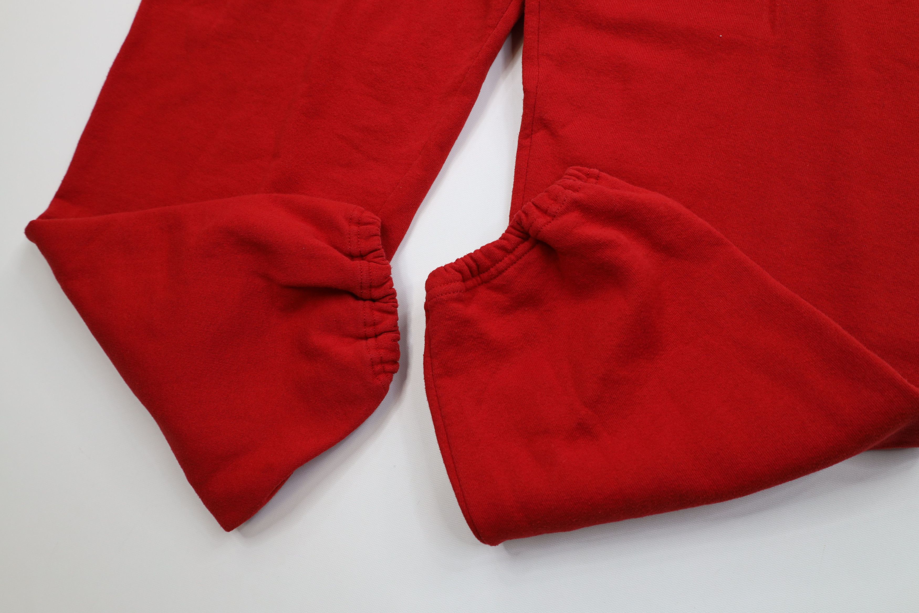 Vintage Vintage 90s Streetwear Blank Sweatpants Joggers Red USA Size US 42 / EU 58 - 5 Thumbnail