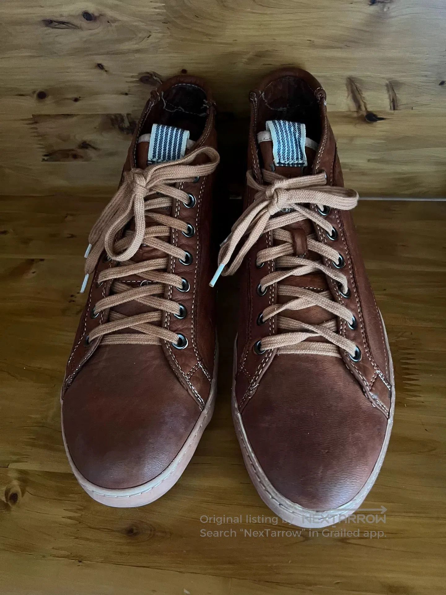 45rpm italian leather sneakers with wash finish. Size US 10 / EU 43 - 2 Thumbnail